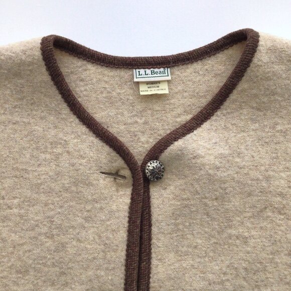 Vintage Boiled Wool Coat Jacket - Picture 6 of 9